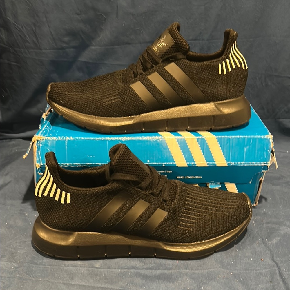 adidas Black and Gold Women's Sneakers